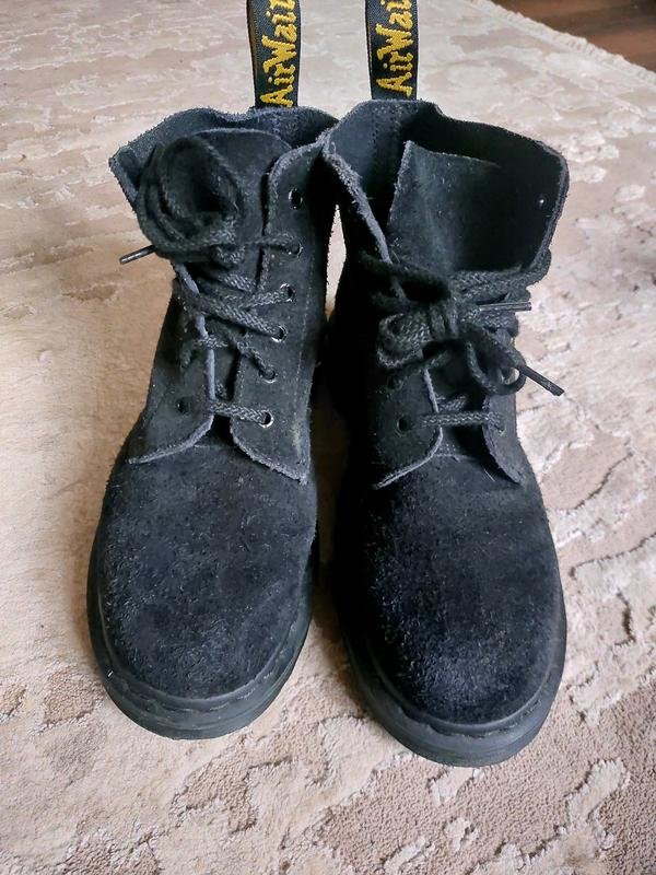 Uomo Dr. Martens Stivali Nero Suede 41