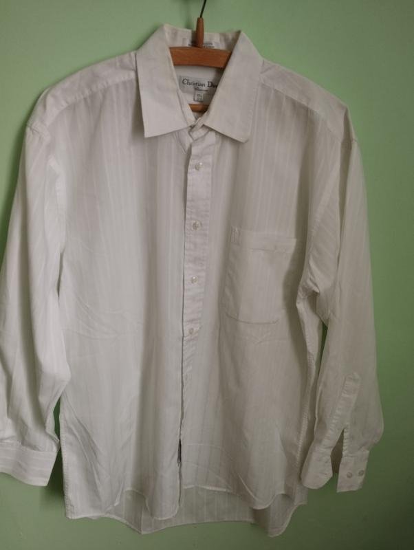 Мужская Christian Dior Рубашка Белая 44 / XXL / 52