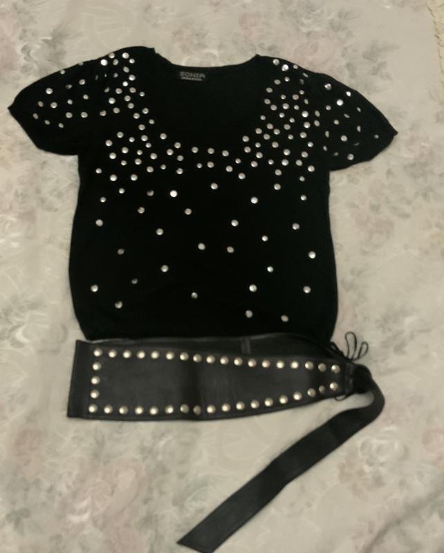 Donna Sonia Rykiel Camicia Nera Cotone 36