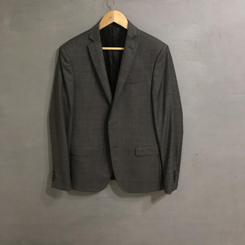 Мужской Pal Zileri Костюм Серый Шерсть 40 /L / 48