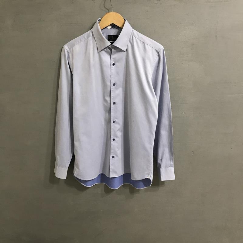 Мужской Lanvin Сорочка Голубой Хлопок 38 / M / 46