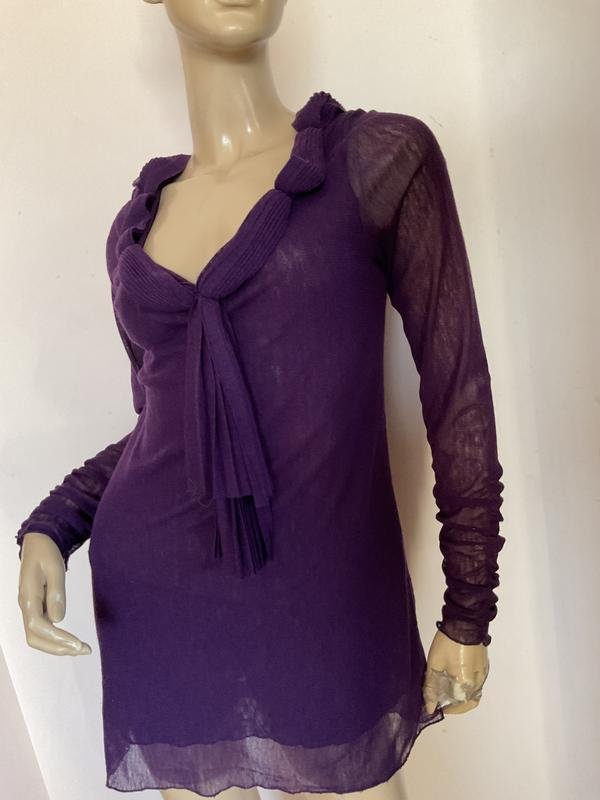 Femme Sartoria Italiana Chemisier Violet 36 / S /