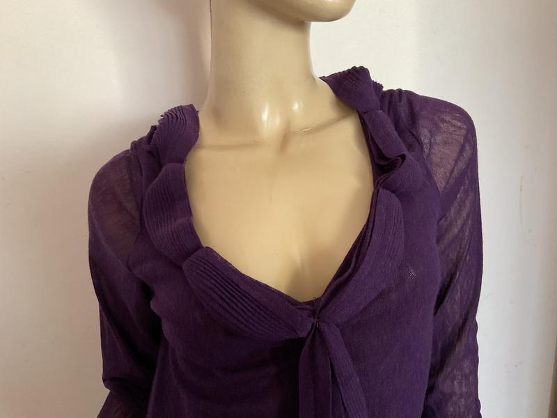 Femme Sartoria Italiana Chemisier Violet 36 / S /