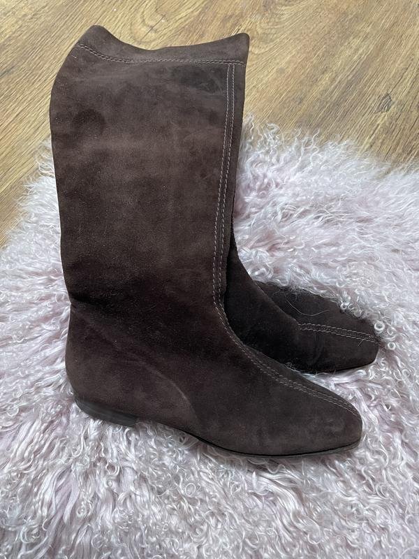 Damen Rene Mancini Stiefel Braun Wildleder 37