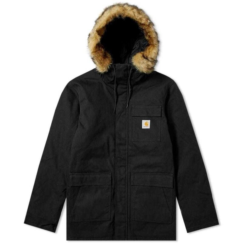 Женская Carhartt Парка Чёрный Хлопок 34 / XS / 42