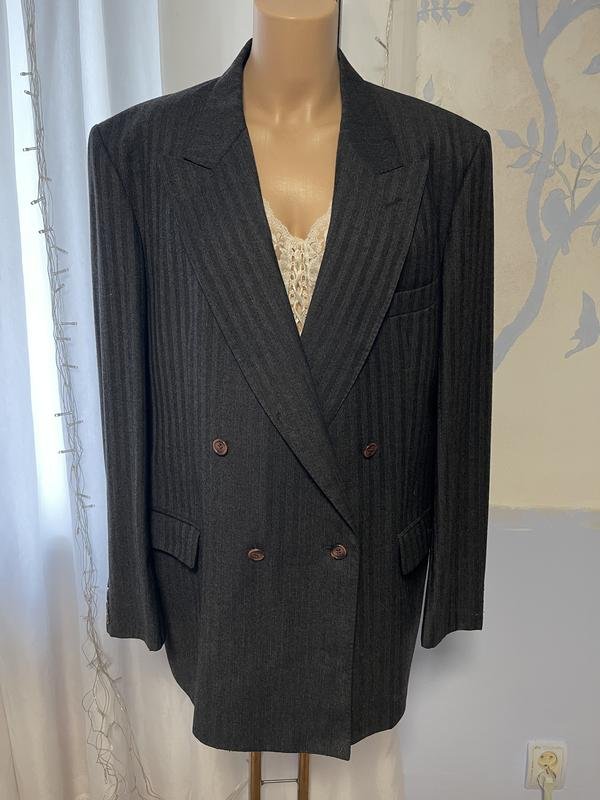 Herren Christian Dior Sakko Grau Wolle One size