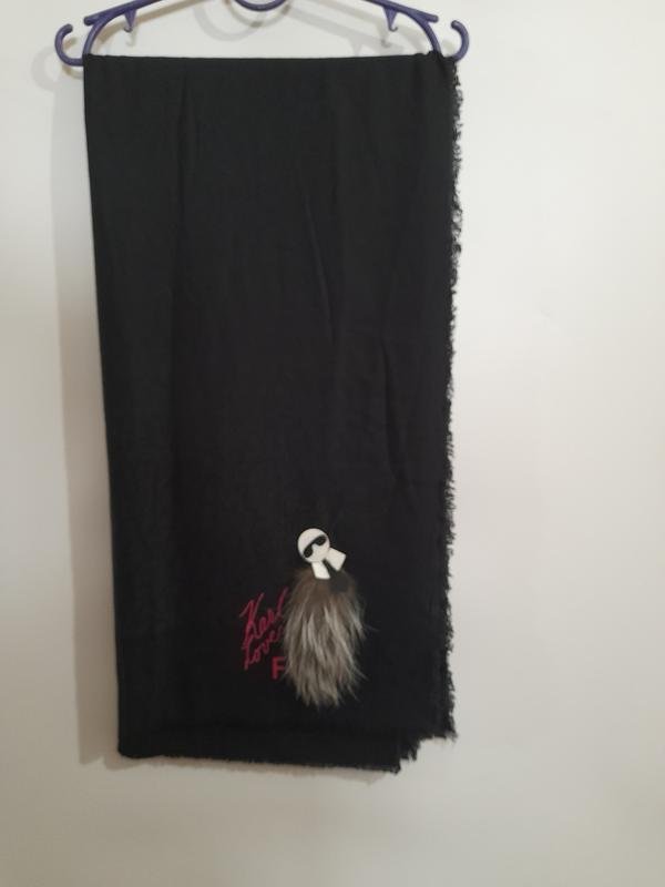 Femme Fendi & Karl Lagerfeld Écharpe Noir Laine