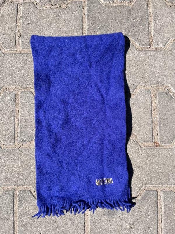 Unisexe Moschino Écharpe Bleu Marine