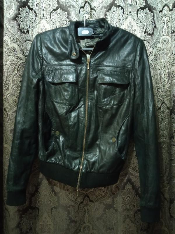 Женская Gava Ricci Куртка Чёрная Кожа 36 / S / 44