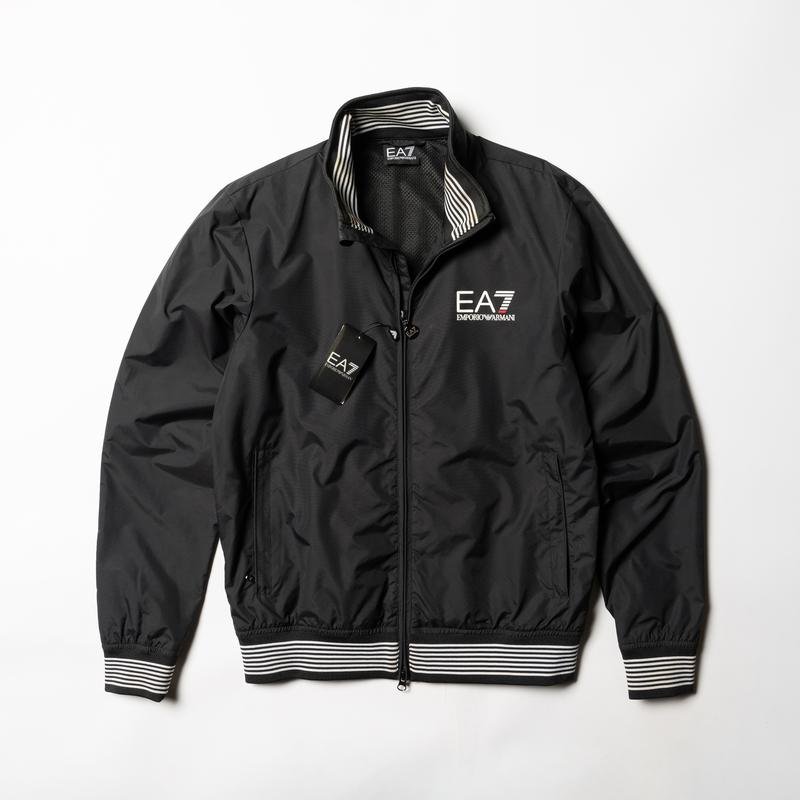 Мужской Emporio Armani Куртка Чёрный Нейлон 36 / S