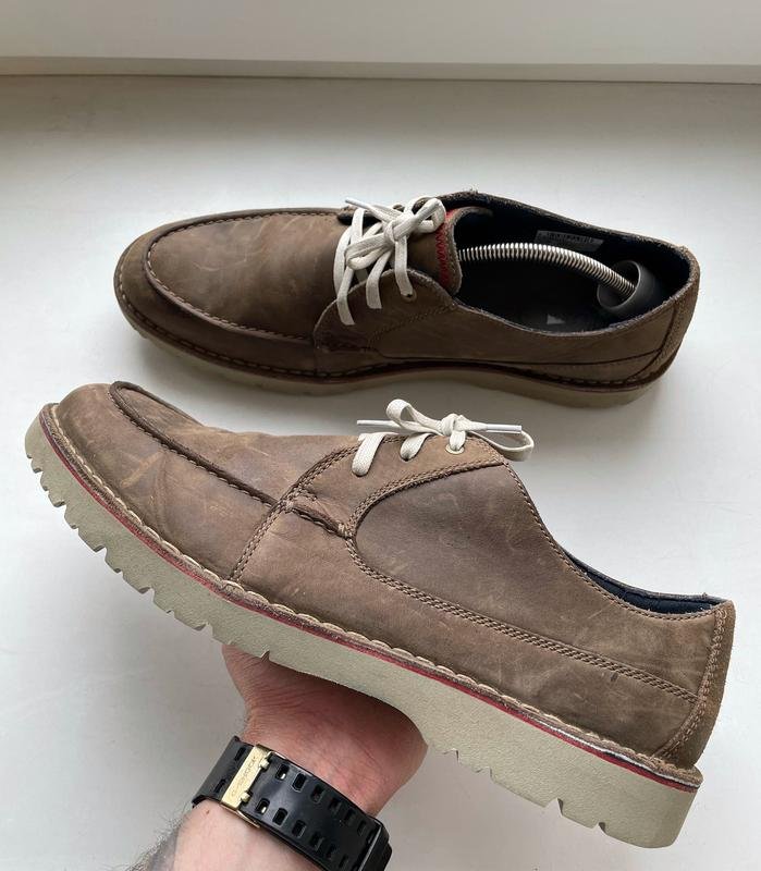 Herren Clarks Stiefel Braun Leder 44