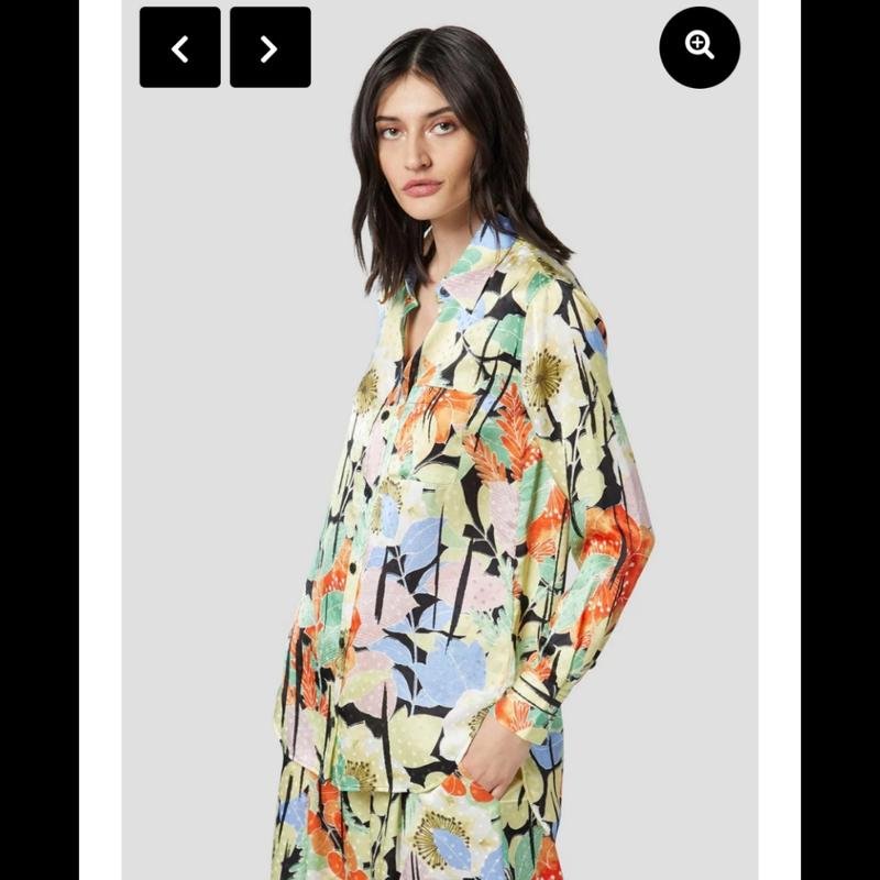 Donna Equipment Camicia Gialla Setà 36 / S / 44