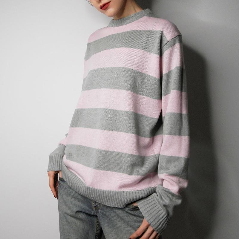 Femme Pull Rose Acrylique L