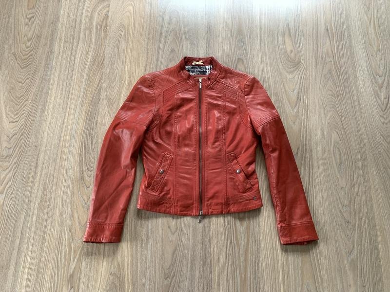 Women BOSS Orange Jacket Red Leather 38 / M / 46