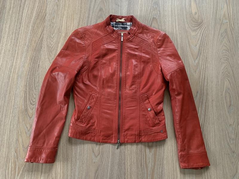 Women BOSS Orange Jacket Red Leather 38 / M / 46