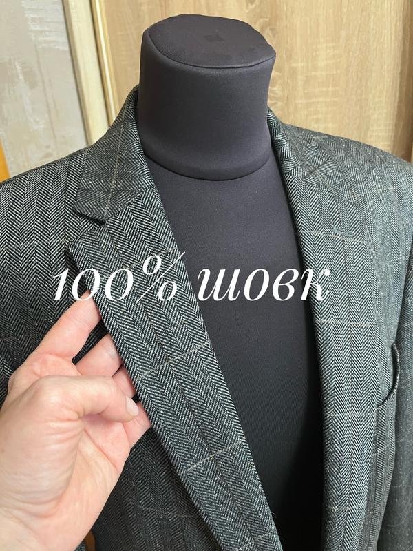 Homme Carl Gross Blazer Gris Soie 40 /L / 48