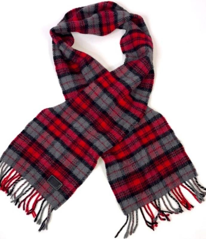 Coach Scarf Grey Wool
