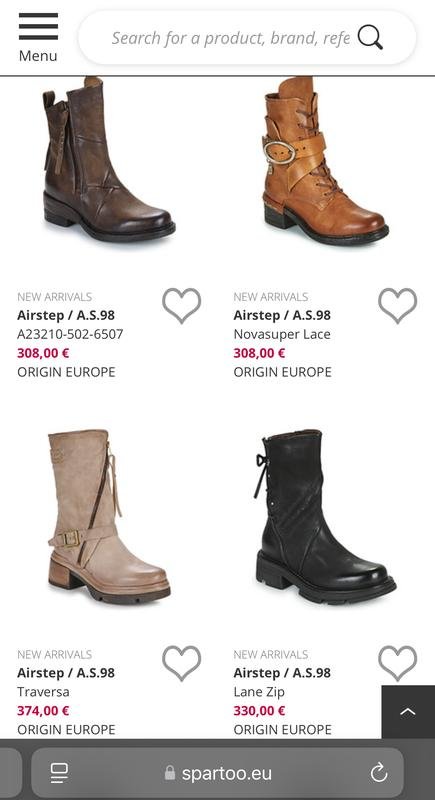 Damen A.S. 98 Stiefel Braun Leder 37