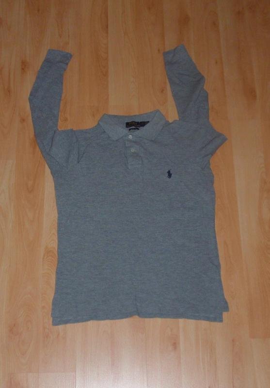 Men Polo Ralph Lauren Longsleeve Grey Cotton M