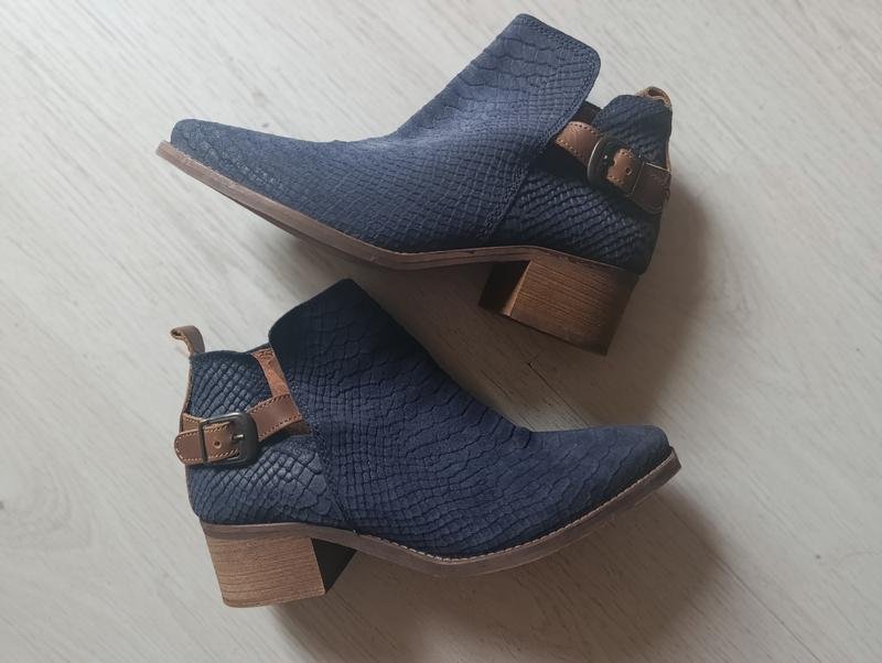 Женские Giuseppe Zanotti Ботинки Тёмно-синие Нубук