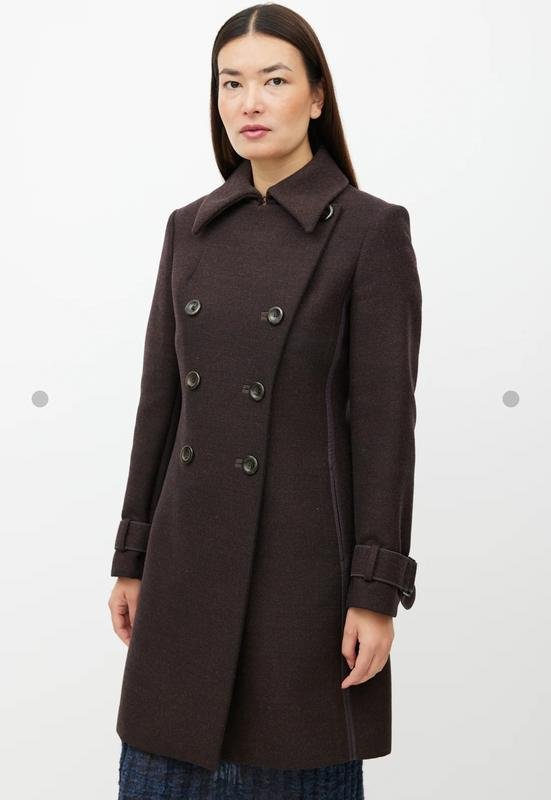 Women Sportmax Coat Brown Wool 36 / S / 44