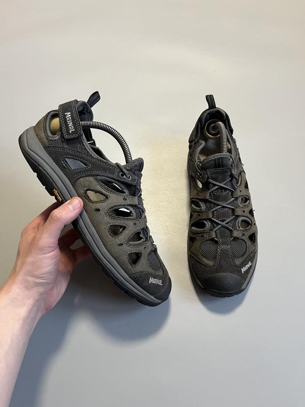 Homme Meindl Sandales Gris Nubuck 43