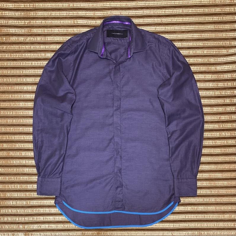 Men Ozwald Boateng Shirt Purple 38 / M / 46