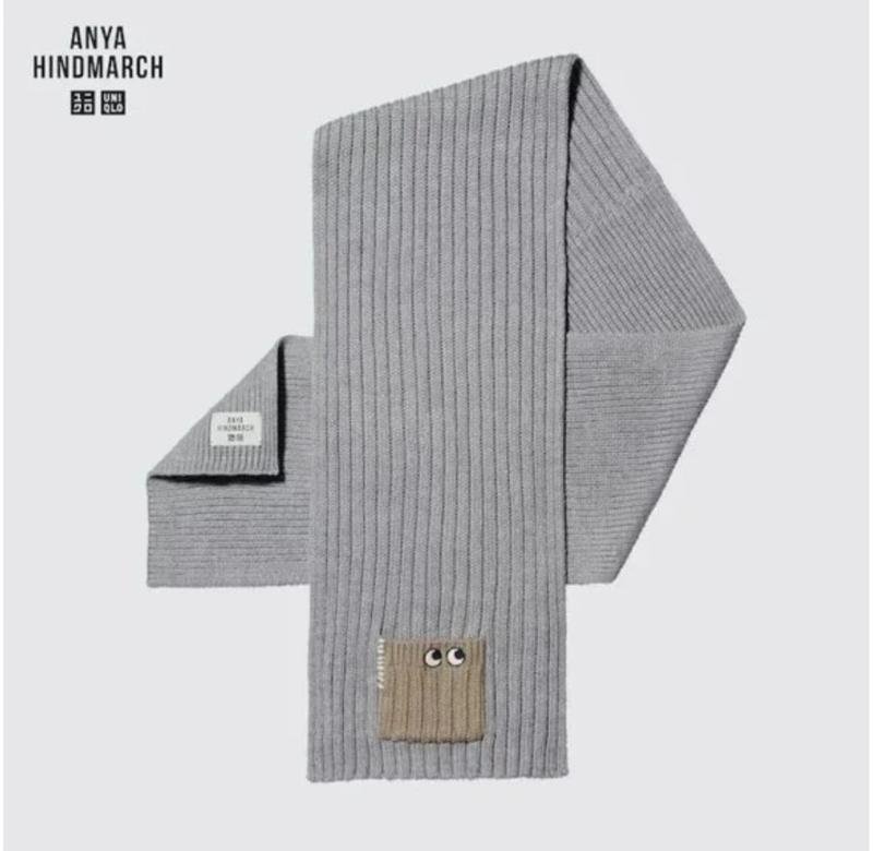 Unisex Anya Hindmarch Schal Grau Acryl
