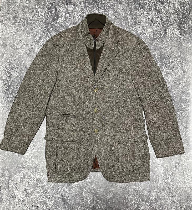 Мужской Pal Zileri Пиджак Коричневый Шерсть 40 /L