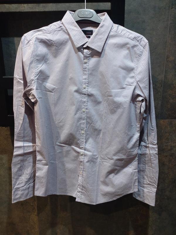 Мужская Cinque Рубашка Белая Хлопок 42 / XL / 50