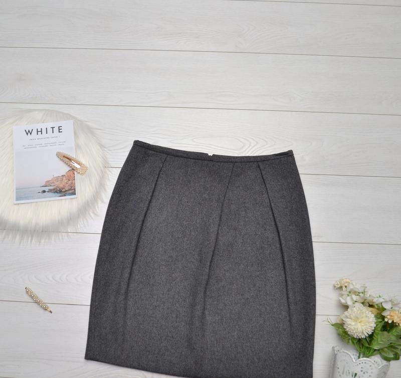 Женская Piazza Italia Юбка Серый Шерсть 42 / XL /