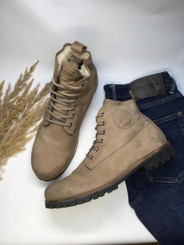 Herren Blackstone Stiefel Beige Nubuk 44