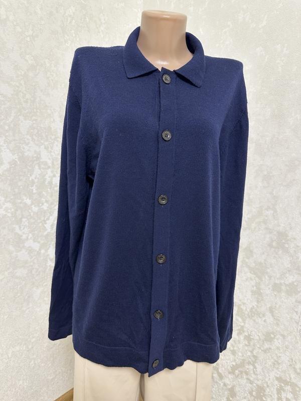 Damen Hackett Pullover Marineblau Wolle 40 / L /