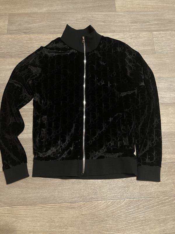 Женская Christian Dior Кофта Чёрная Велюровая 36 /