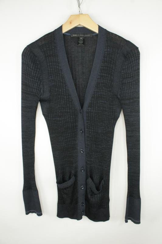 Donna Marc Jacobs Maglione Blu Navy Seta 38 / M /