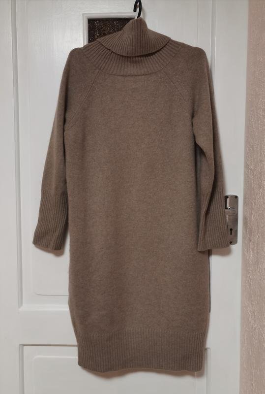 Damen Rene Lezard Kleid Beige Wolle 40 / L / 48