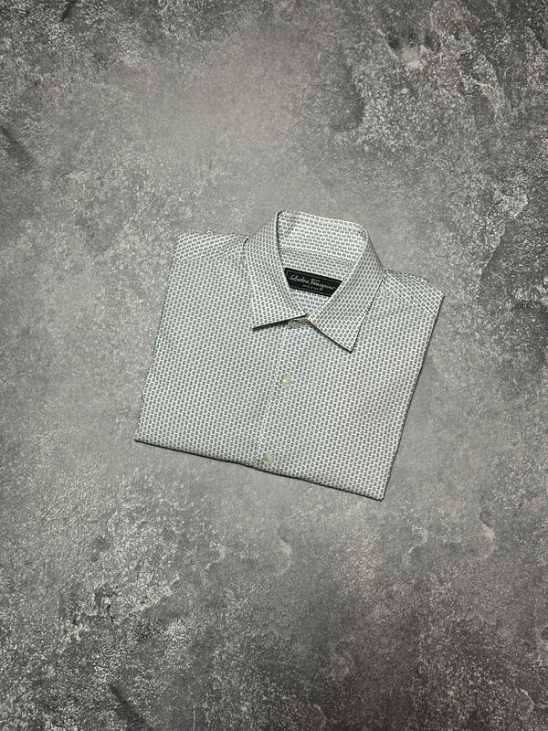Homme Salvatore Ferragamo Chemise Blanche Coton 38