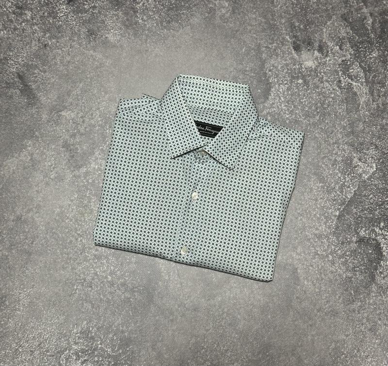 Homme Salvatore Ferragamo Chemise Noire Coton 38 /