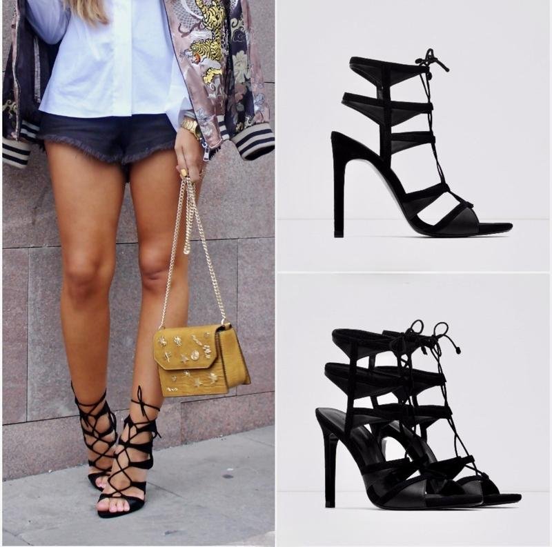 Damen ZARA High Heels Schwarz Wildleder 39