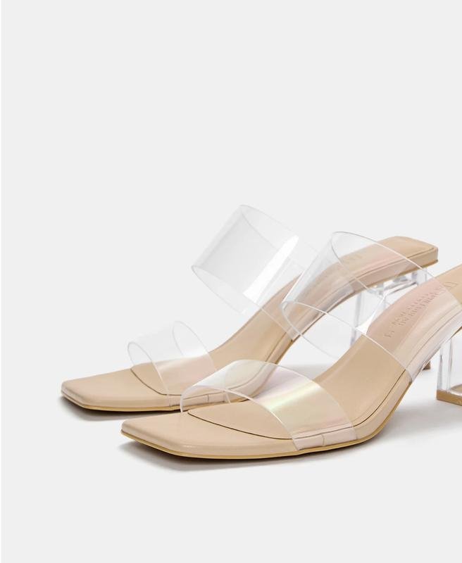 Женские Pull&Bear Босоножки Бежевый Силикон 36