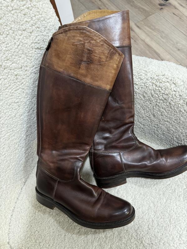 Women Stefano Branchini Boots Brown Leather 7
