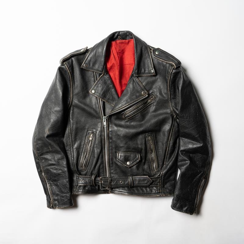 Homme Schott NYC Veste Noir Cuir 38 / M / 46