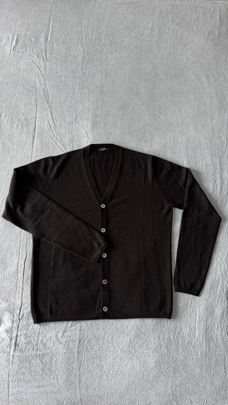 Мужской Cruciani Свитер Чёрный Шерсть 38 / M / 46