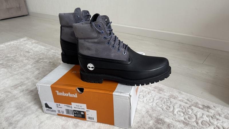 Men Timberland Boots Black 45