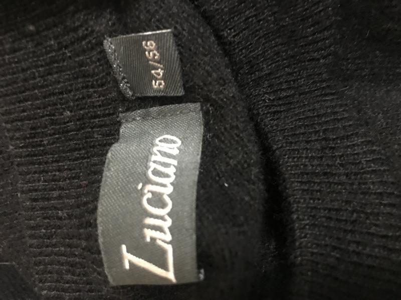 Donna Maglione Nero Lana 52 / 5XL  / 60