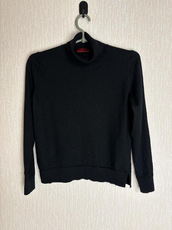 Damen Hugo Boss Pullover Schwarz Wolle 38 / M / 46