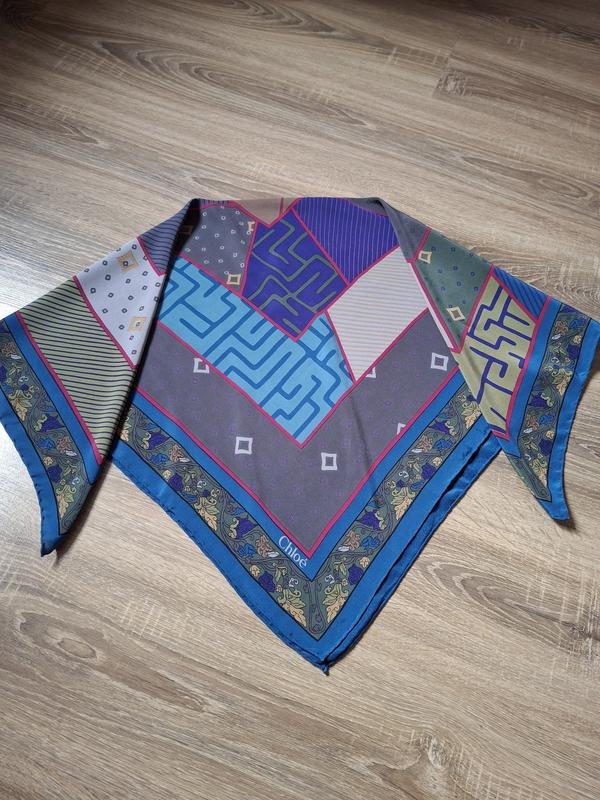 Damen Chloé Schal Mehrfarbig Seide