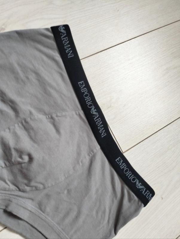 Homme Emporio Armani Boxers Gris Coton L