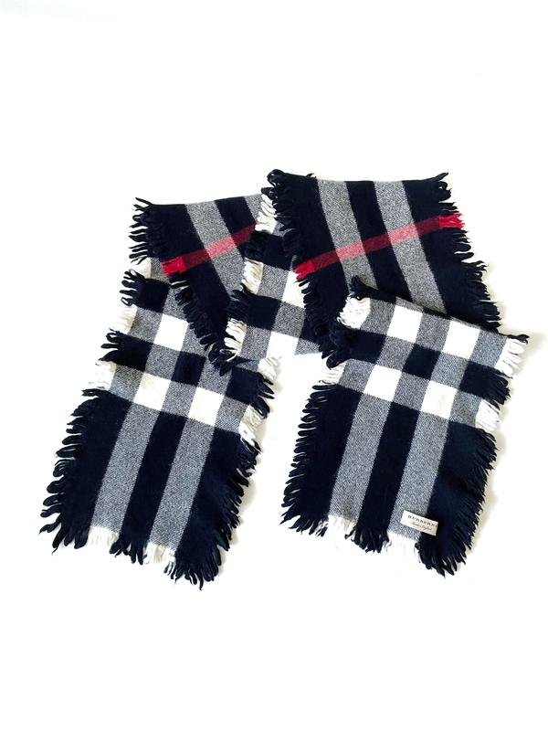 Унисекс Burberry Шарф Чёрный Шерсть