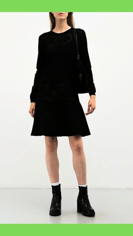 Femme Alberta Ferretti Robe Noir Laine 36
